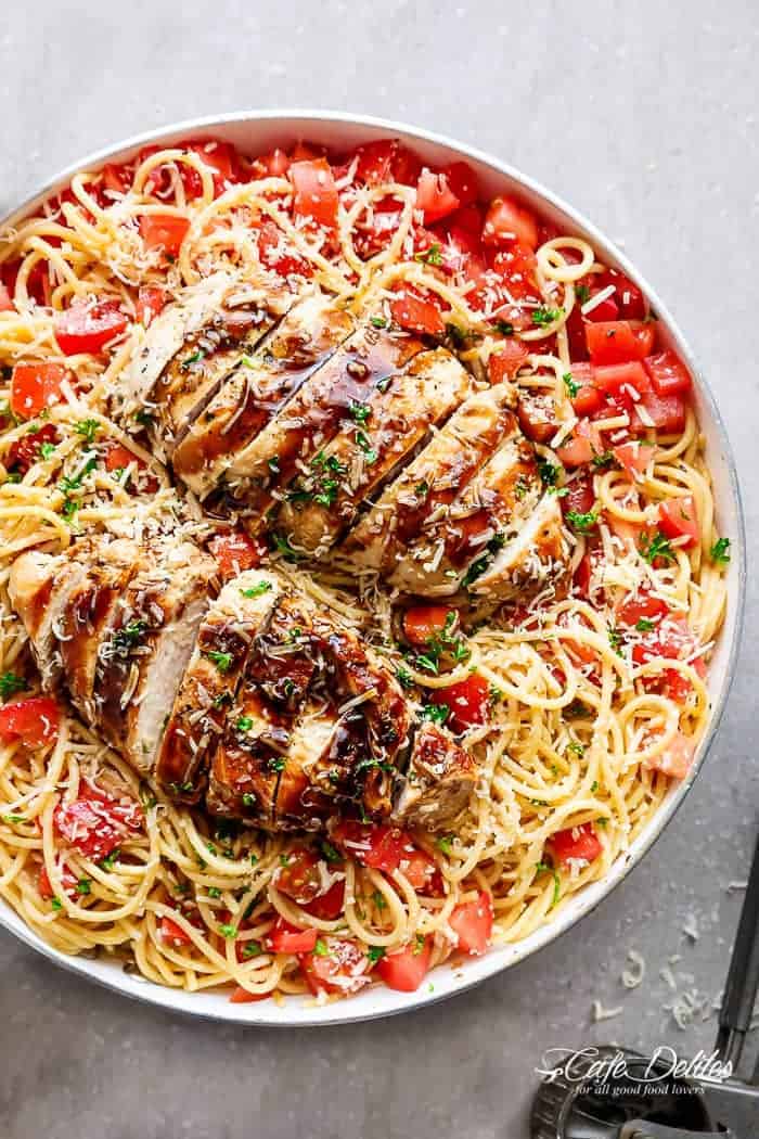 Bruschetta Chicken Pasta Salad: Easy Meal Prep & Any Occasion